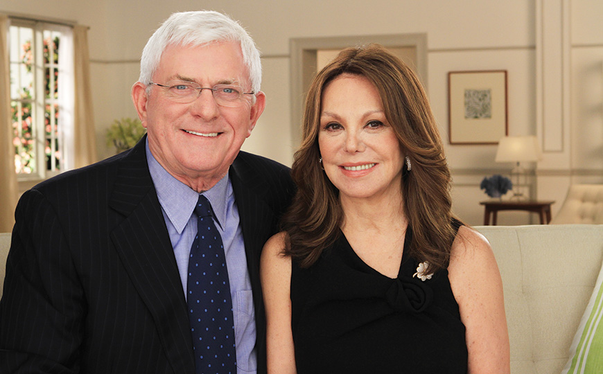 Marlo Thomas and Phil Donahue